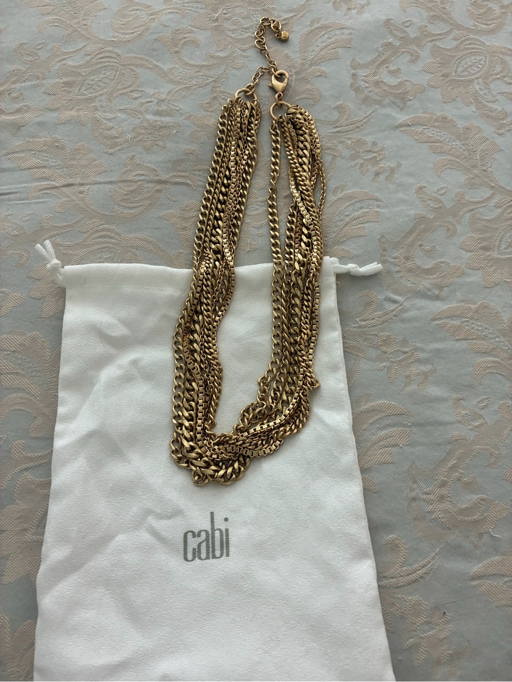 Cabi Dreamweaver Gold Multi-Chain Statement Necklace